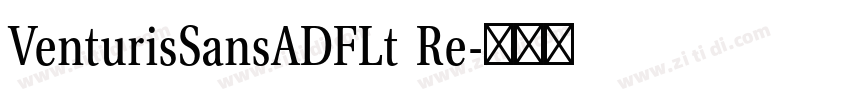 VenturisSansADFLt Re字体转换
